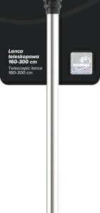 MAROLEX TELESKOPINIS PURŠKIMO ANTGALIS 300 cm BE RANKENOS