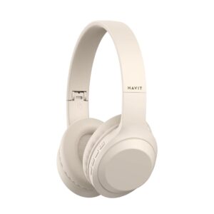 Havit H628BT - belaidės ausinės ant ausų, smėlio spalvos - Image 3