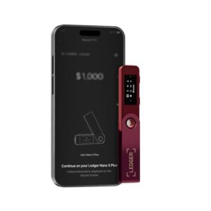 Ledger Nano S Plus Crypto Hardware Wallet Crimson Magenta - Image 5