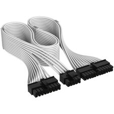 Corsair Cable, Type 4, ATX Motherboard Power Connector, 24-pin, 610mm, individually sleeved - white