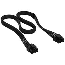 Corsair cable, Type 4, EPS/ATX12V, 8-pin (4+4), 750mm, individually sleeved - black