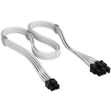 Corsair Premium Sleeved 6+2-Pin PCIe Cable, for Type-5 Power Supply - White