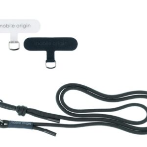 Mobile Origin Lanyard rope 6 mm, juodos spalvos, 82 - 163cm