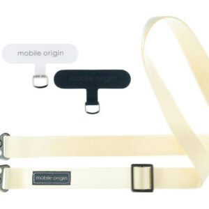 Mobile Origin Lanyard tape 25mm, White, 84 - 165cm