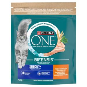 PURINA One Bifensis Senior 7+ Rich in chicken - sausas kačių maistas - 750g