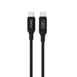 MORRE USB-C įkrovimo laidas 100W 1,5m SU LED EKRANU