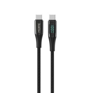 MORRE USB-C įkrovimo laidas 100W 1,5m SU LED EKRANU