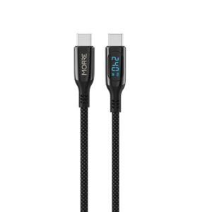 MORRE USB-C ĮKROVIMO KABELIS 240W 2m SU LED EKRANU