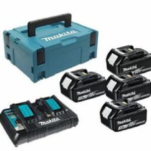 MAKITA MAITINIMO RINKINYS 18V 4x3,0Ah (BL1830Bx4+DC18RD) MAKPAC