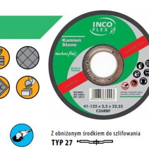 ŠLIFAVIMO DISKAS AKMENIUI INCOFLEX 125*6,0