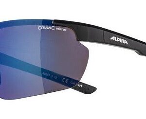 ALPINA dviratininkų akiniai DEFEY HR spalva BLACK Glass BLUE MIRROR Cat.3