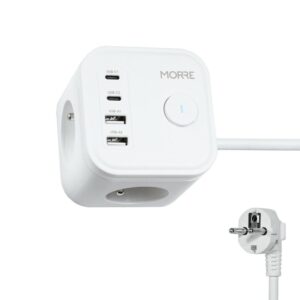 MORRE MAITINIMO KUBAS 3G, 2xUSB, 2xUSB-C 1,5m
