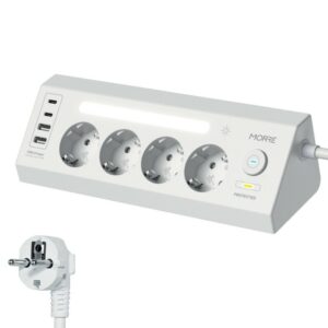 MORRE KAMPINIS MAITINIMO KANALAS 4G 2xUSB 2xUSB-C MIX SPALVA BALTA/JUODA