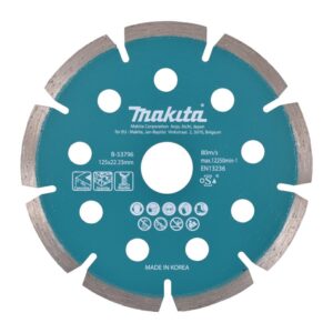 MAKITA DEIMANTINIS DISKAS 125x22,23mm SEGMENTINIS (SAUSAM PJOVIMUI) BETONUI, GRANITUI, MARMURUI