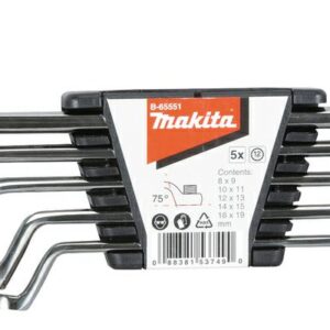 MAKITA ŽIEDINIŲ RAKTŲ RINKINYS 5vnt.
