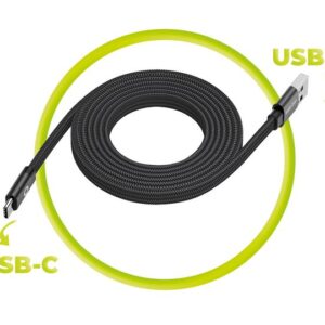 Mobile Origin Magnetic Flat Patented Original kabelis USB-A į USB-C 1m, juodos spalvos   - Image 10