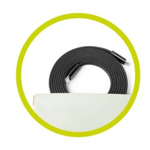 Mobile Origin Magnetic Flat Patented Original kabelis USB-C į USB-C 1m, juodos spalvos - Image 15