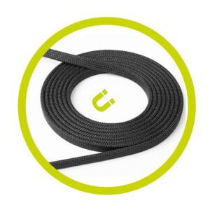 Mobile Origin Magnetic Flat Patented Original kabelis USB-C į USB-C 1m, juodos spalvos - Image 9