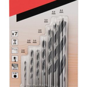 MAKITA GRĄŽTŲ MEDIENAI RINKINYS 1/4" HEX /7vnt.