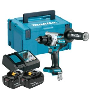 MAKITA Akumuliatorinis gręžtuvas-suktuvas 18V DDF486RTJ 130/65Nm 2x5,0Ah BL