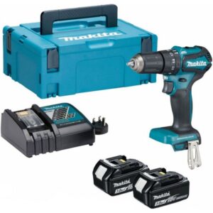 MAKITA Smūginis suktuvas-gręžtuvas 18V DHP485RAJ 50/27Nm 2x2,0Ah BL