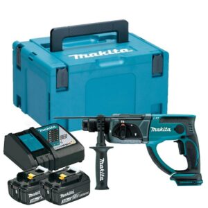 MAKITA perforatorius 18V DHR202RFJ 1,9J 2x3,0Ah