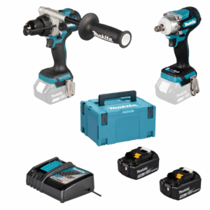 MAKITA KOMPLEKTAS COMBO 18V DLX2590TJ (DHP492, DTW300) 2x5,0Ah