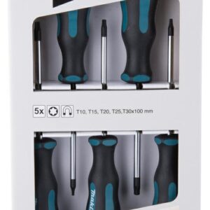 MAKITA ATSUKTUVŲ RINKINYS 5 vnt. TORX (T10, T15, T20, T25, T30)
