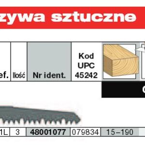 MILWAUKEE PJŪKLELIS 240/5,5mm HCS /3vnt (3) MEDIENA. - Image 1
