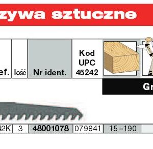 MILWAUKEE PJŪKLELIS 240/8,5mm HCS /3vnt (3) MEDIENA.