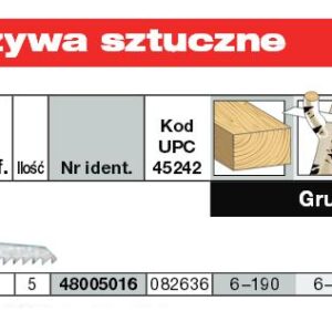 MILWAUKEE PJŪKLELIS 230/4,2mm BIMETAL /5vnt (5) MEDIENA / PVC. >>>48475016 - Image 1