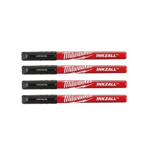 MILWAUKEE žymekliai, ploni, spalvoti, 4 vnt.