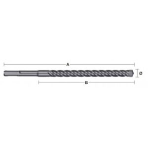 MILWAUKEE SDS PLUS grąžtas 5 x 165mm MX4