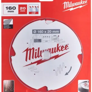 MILWAUKEE DISKINIS PJŪKLAS 160x20x2,2x4z PLUOŠTINIS CEMENTAS