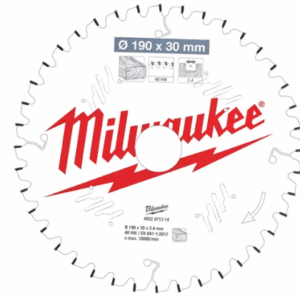 MILWAUKEE DISKINIS PJŪKLAS 190x30x2,4x40z MEDIENAI - GREITAS PJOVIMAS CSB MS