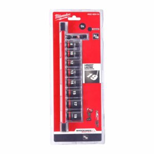 MILWAUKEE SMŪGINIŲ GALVUČIŲ RINKINYS 3/8" 9vnt. - Image 1