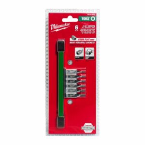 MILWAUKEE TORX antgalių rinkinys, 6 vnt., 1/4" - Image 1