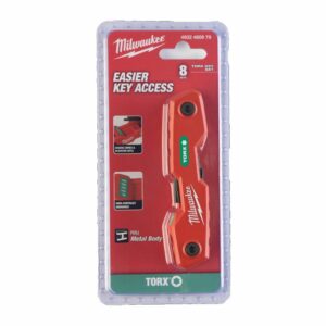 MILWAUKEE TORX raktų rinkinys, sulankstomas, 8 vnt.