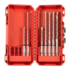 MILWAUKEE grąžtas SDS PLUS M2 rinkinys 7 vnt. /5-6-8x110mm - 6-8-10-12x160mm/