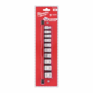 MILWAUKEE GALVUČIŲ RINKINYS 10 vnt. 3/8" COLINIS
