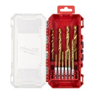 MILWAUKEE METALO GRĄŽTAS HSS-G TIN RINK. 10 VNT. HEX