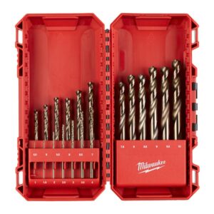 MILWAUKEE Metalo grąžtas HSS CO, rinkinys 19 vnt. /1-10mm/.