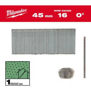 MILWAUKEE VINYS 16G/45mm/0° SKIRTOS M18 FN16GS /2500vnt.