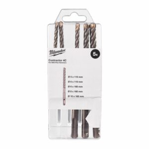 MILWAUKEE SDS PLUS grąžtas CONTRACTOR MX4 rinkinys 5 vnt.