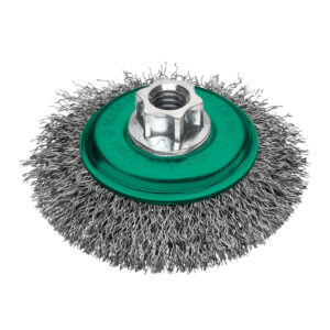 MILWAUKEE VIELINIS DISKINIS ŠEPETYS M14 100x10 NERŪDIJANTIS PLIENAS BANGUOTAS 0.35-1vnt.