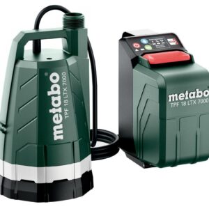 METABO VANDENS SIURBLYS TPF 18 LTX 7000 BE AKUMULIATORIAUS IR ĮKROVIKLIO