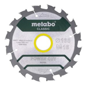 METABO DISKINIS PJŪKLAS HW/CT 165x30x16z POWER CUT WOOD CLASSIC