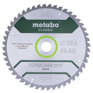 METABO DISKINIS PJŪKLAS HW/CT 254x30x48z CORDLESS CUT WOOD CLASSIC