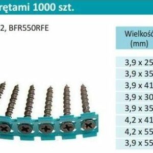 MAKITA JUOSTA SU VARŽTAIS 3,9x25mm METALUI - Image 1