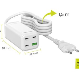 Mobile Origin GaN 100W Compact MultiHub įkroviklis PW18 su 3x USB-C + USB-A - Image 20